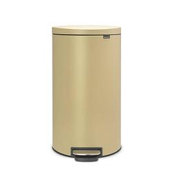 Foto van Brabantia flatback+ pedaalemmer 30 liter met kunststof binnenemmer - mineral golden beach