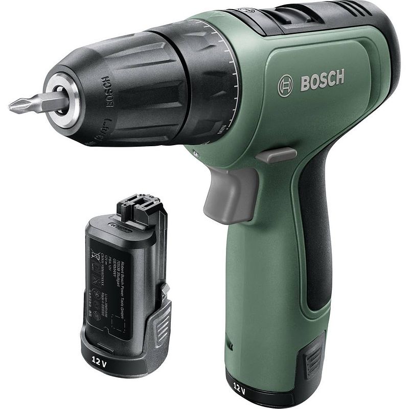 Foto van Bosch home and garden easydrill 1200 06039d3002 accu-schroefboormachine 12 v 1.5 ah li-ion incl. 2 accus, incl. koffer