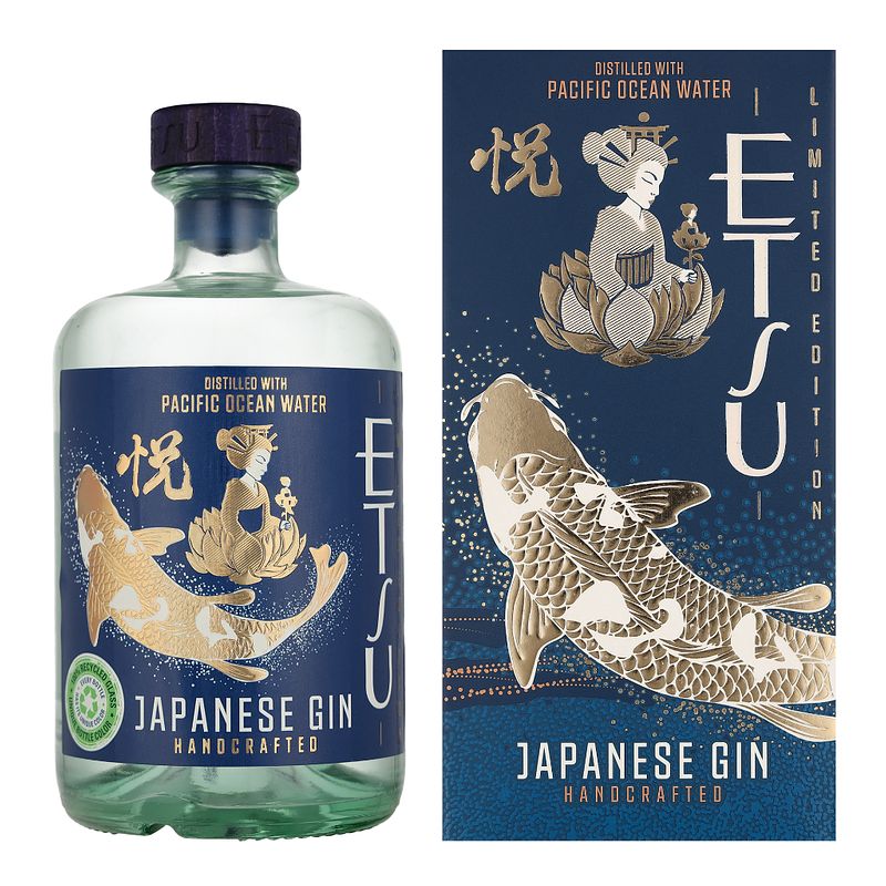 Foto van Etsu pacific ocean water gin 70cl + giftbox