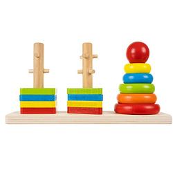 Foto van Kruzzel houten blokken sorteerder puzzel voor kinderen 7 x 22.5 x 11.5 cm