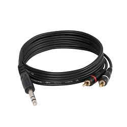 Foto van Devine vb3030 stereo jack male - 2x rca male 3 m