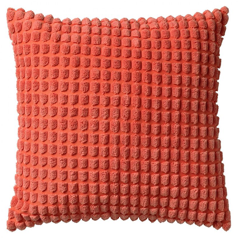 Foto van Dutch decor rome - sierkussen uni coral 45x45 cm - koraalroze - rood