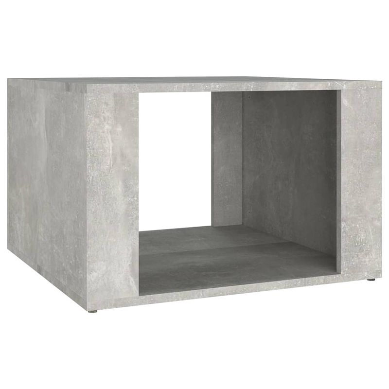 Foto van The living store nachtkastje betongrijs - 57 x 55 x 36 cm - elegant ontwerp