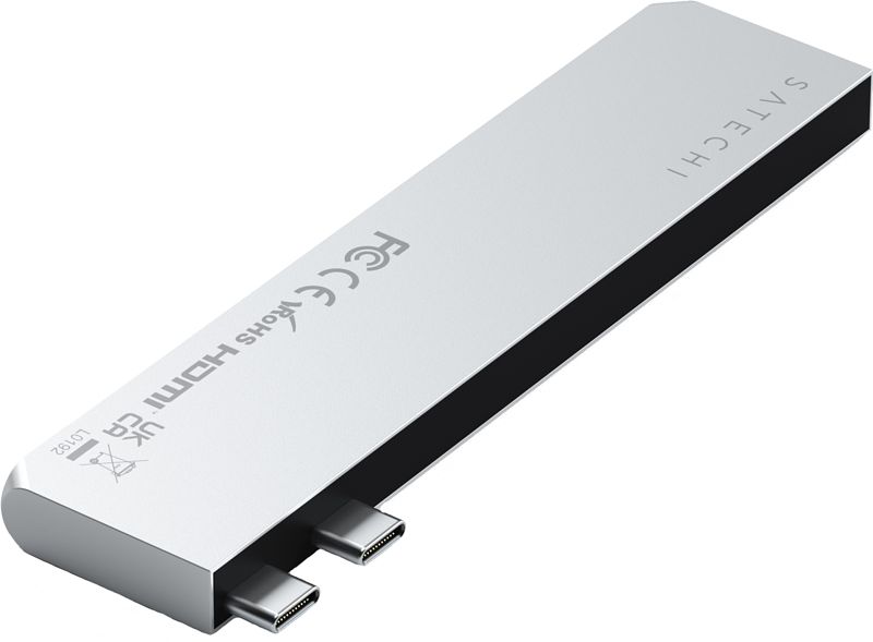 Foto van Satechi usb-c pro hub slim adapter - silver