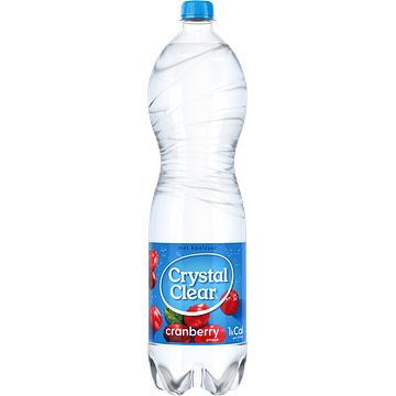 Foto van 2e halve prijs | crystal clear sparkling cranberry fles 1,5l aanbieding bij jumbo