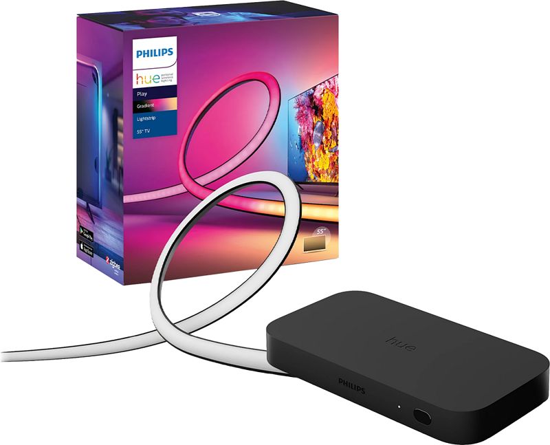 Foto van Philips hue play hdmi sync box + gradient lightstrip 75+ inch