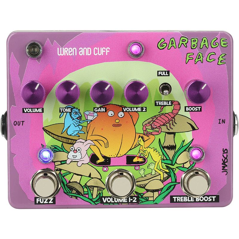 Foto van Wren and cuff garbage face j mascis signature boost / fuzz effectpedaal