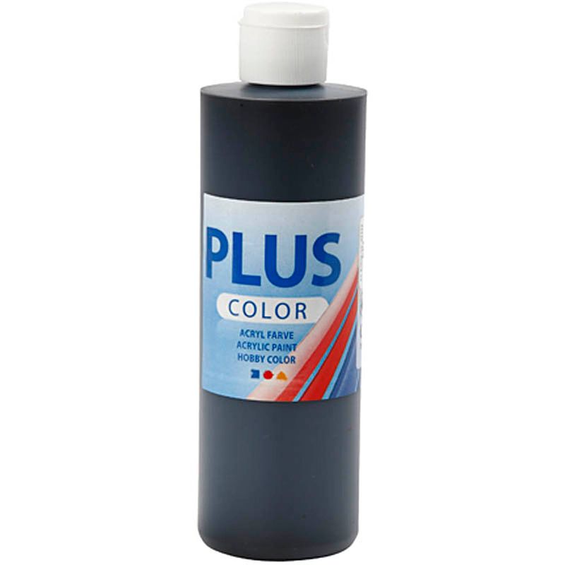 Foto van Packlinq plus color acrylverf. zwart. 250 ml/ 1 fles