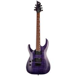 Foto van Esp ltd h-200fm lh see thru purple linkshandige elektrische gitaar