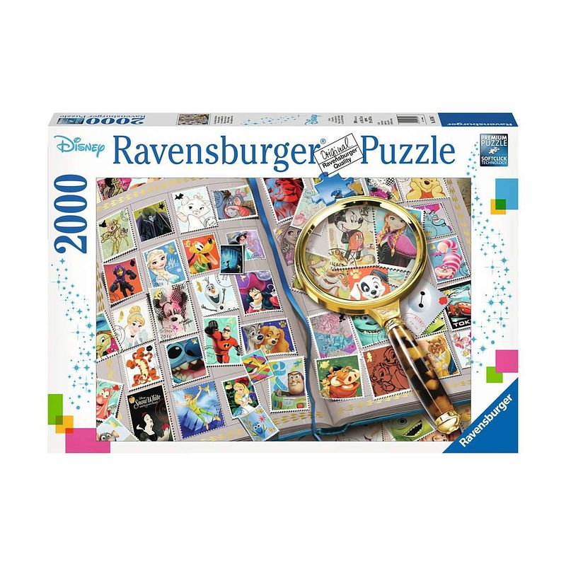 Foto van Ravensburger puzzel mijn mooiste postzegels - 2000 stukjes