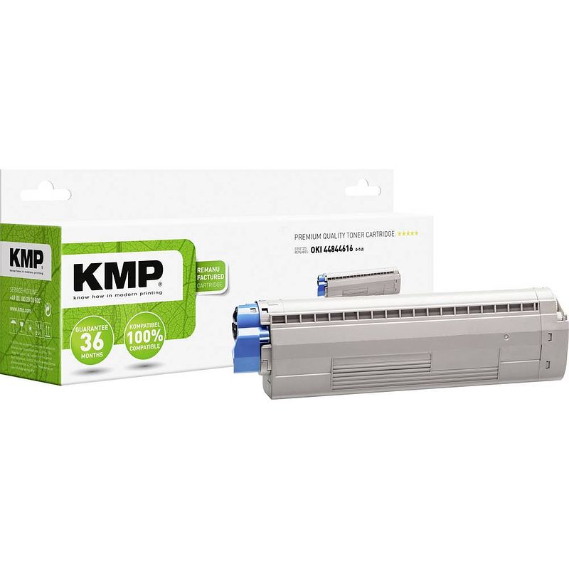 Foto van Kmp toner vervangt oki 44844616 compatibel zwart 7300 bladzijden o-t45