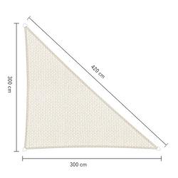 Foto van Sunfighters 90 graden driehoek 3x3x4,2 wit