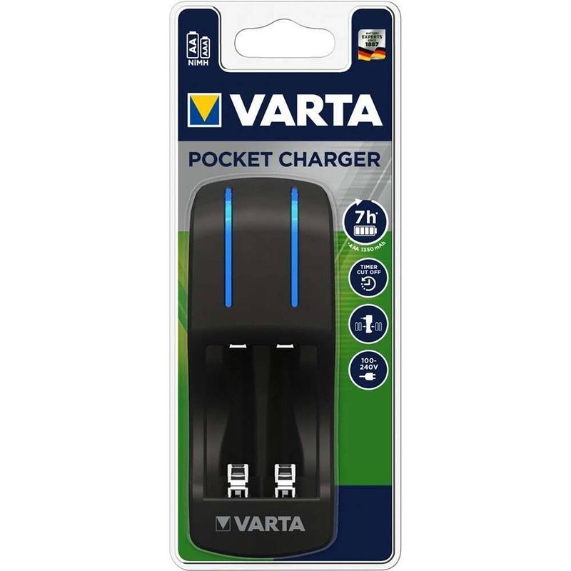 Foto van Varta batterijlader compact voor 4 x aa, 4 x aaa