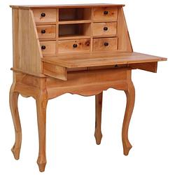 Foto van Vidaxl secretaire 78x42x103 cm massief mahoniehout