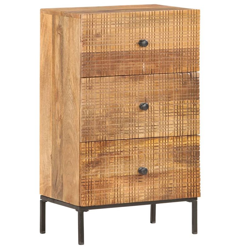 Foto van Vidaxl dressoir 45x30x75 cm massief mangohout