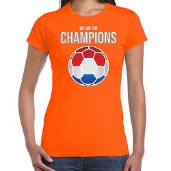 Foto van We are the champions holland / nederland supporter shirt / kleding voor dames xl - feestshirts