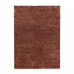 Foto van La alegre hoogpolig vloerkleed - shine shaggy kleur: bruin, 80 x 150 cm