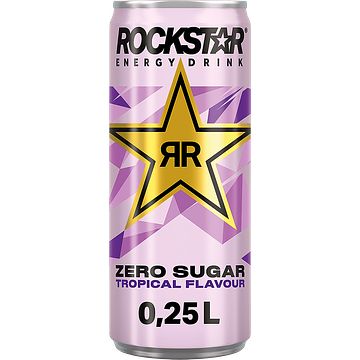 Foto van Rockstar energy drink refresh tropical guava flavour 0, 25l bij jumbo