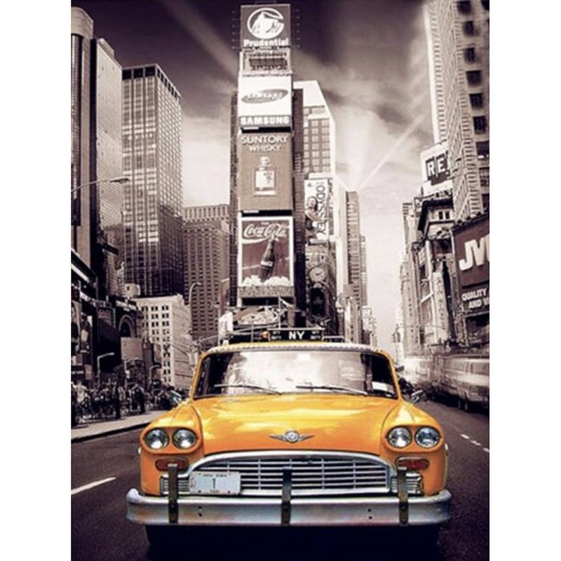 Foto van Diamond painting pakket taxi in new york - volledig - full - 30x35cm - seos shop ®