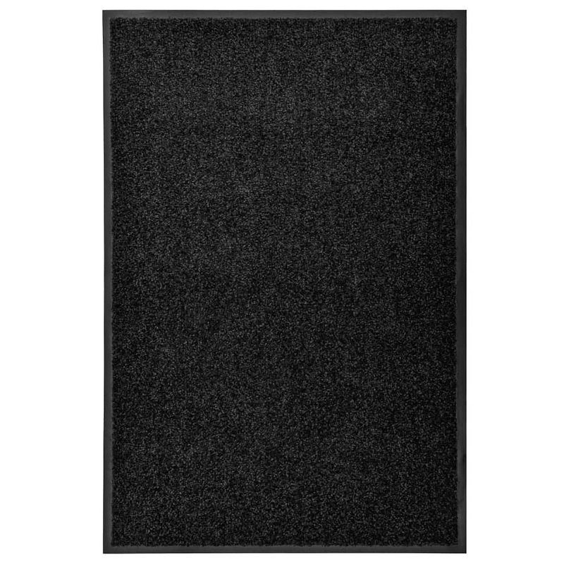 Foto van Vidaxl deurmat wasbaar 60x90 cm zwart