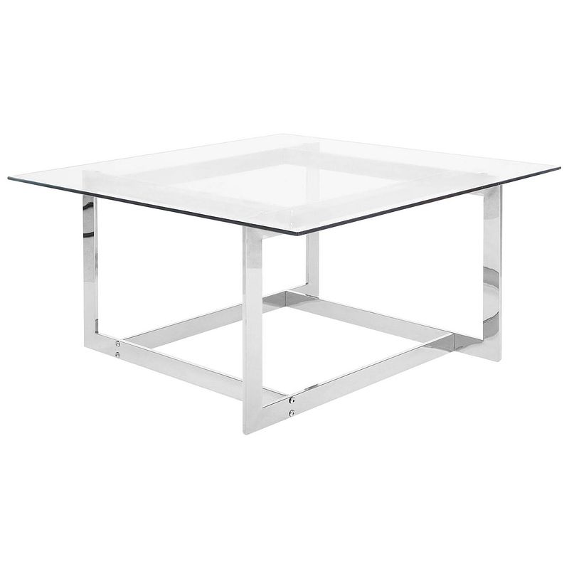 Foto van Beliani crystal - salontafel-zilver-glas