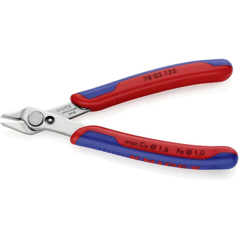 Foto van Knipex super knips 78 03 125 sb zijkniptang 125 mm