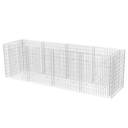 Foto van Vidaxl gabion plantenbak verhoogd 360x90x100 cm staal