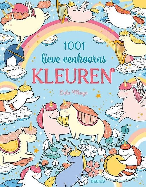 Foto van 1001 lieve eenhoorns kleuren - paperback (9789044762662)