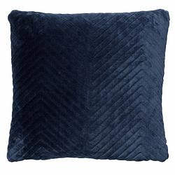 Foto van Dutch decor zico - sierkussen met patroon 45x45 cm insignia blue - blauw - blauw