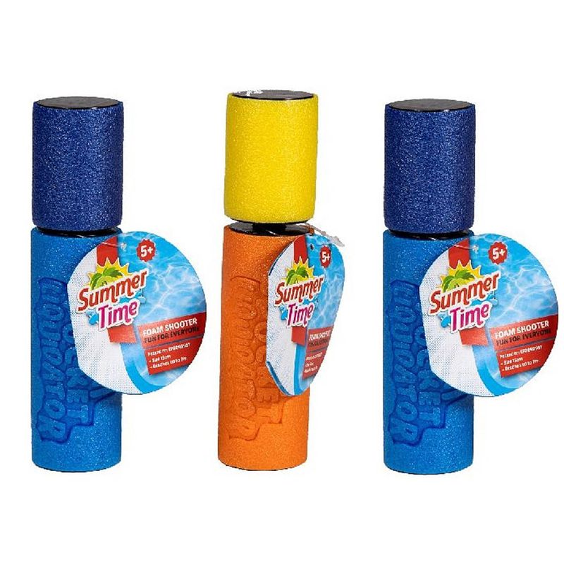 Foto van 3x waterpistool spuit van foam 15 cm - waterpistolen