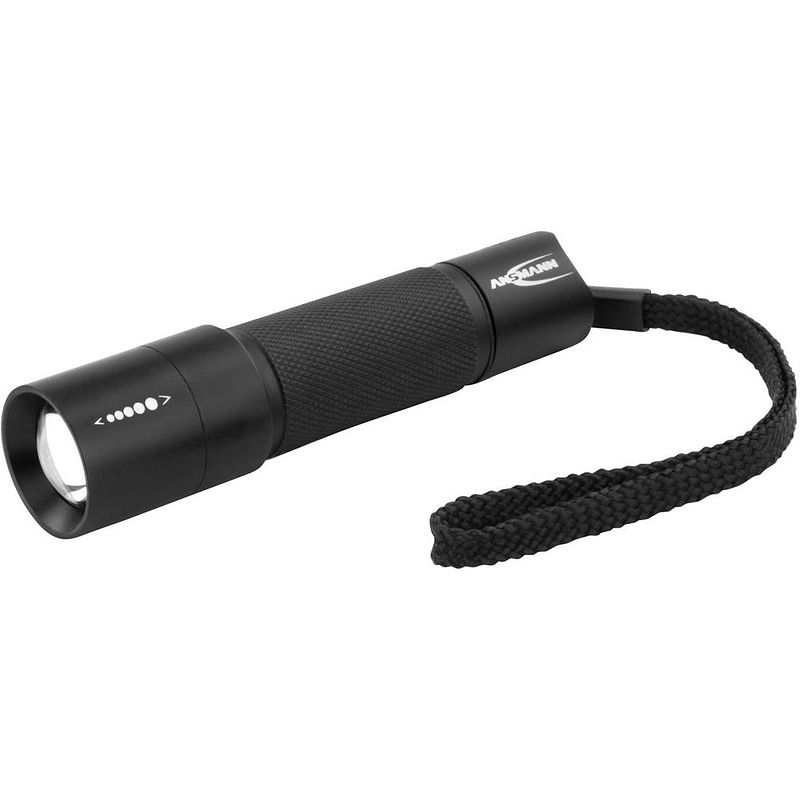 Foto van Ansmann m100f zaklamp werkt op batterijen led met riemclip, met handlus 115 lm 92 g