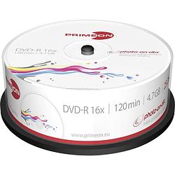 Foto van Primeon 2761205 dvd-r disc 4.7 gb 25 stuk(s) spindel bedrukbaar
