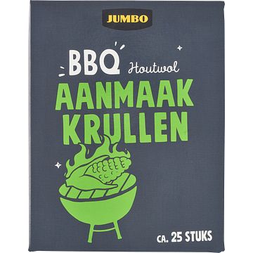 Foto van Jumbo bbq houtwol aanmaak krullen 310g