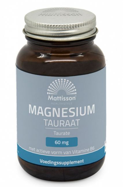 Foto van Mattisson healthstyle vegan magnesium tauraat capsules