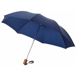 Foto van Kleine paraplu donkerblauw 93 cm - paraplu's