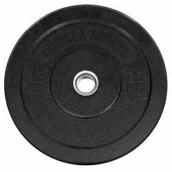 Foto van Gorilla sports bumper plate - halterschijf - 15 kg - rubber - 50 mm