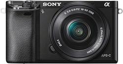 Foto van Sony alpha a6000 zwart + pz 16-50mm oss