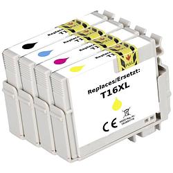 Foto van Renkforce inkt combipack vervangt epson 16xl (c13t163640) compatibel zwart, cyaan, magenta, geel rf-i-e-16xlbkcmy4pk rf-5718868