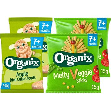 Foto van Organix snacks pakket 7+m 4 stuks bij jumbo