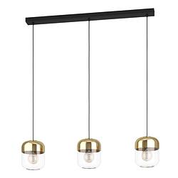 Foto van Eglo maryvilla hanglamp - e27 - 87 cm - goud/zwart