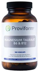 Foto van Proviform magnesium tauraat b6 & b12 vegicaps