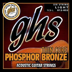 Foto van Ghs thin core phosphor bronze light 012 - 052 western gitaarsnaren