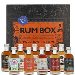 Foto van The rum box blue by world class rum 50cl