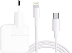 Foto van Apple oplader 12w + usb a naar lightning kabel 1m