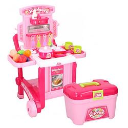 Foto van Eddy toys keukenspeelset meisjes roze 40-delig