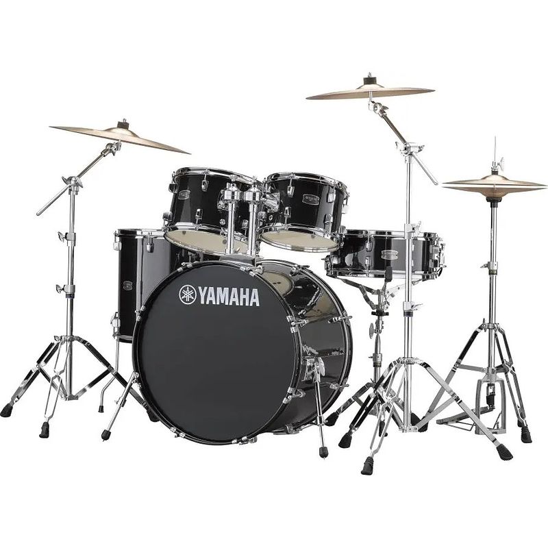 Foto van Yamaha rdp2f5 rydeen black glitter drumstel met paiste bekkens