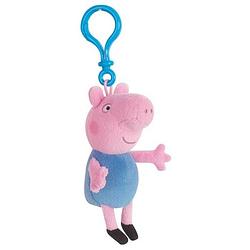 Foto van Nickelodeon sleutelhanger peppa pig pluche blauw 17 cm