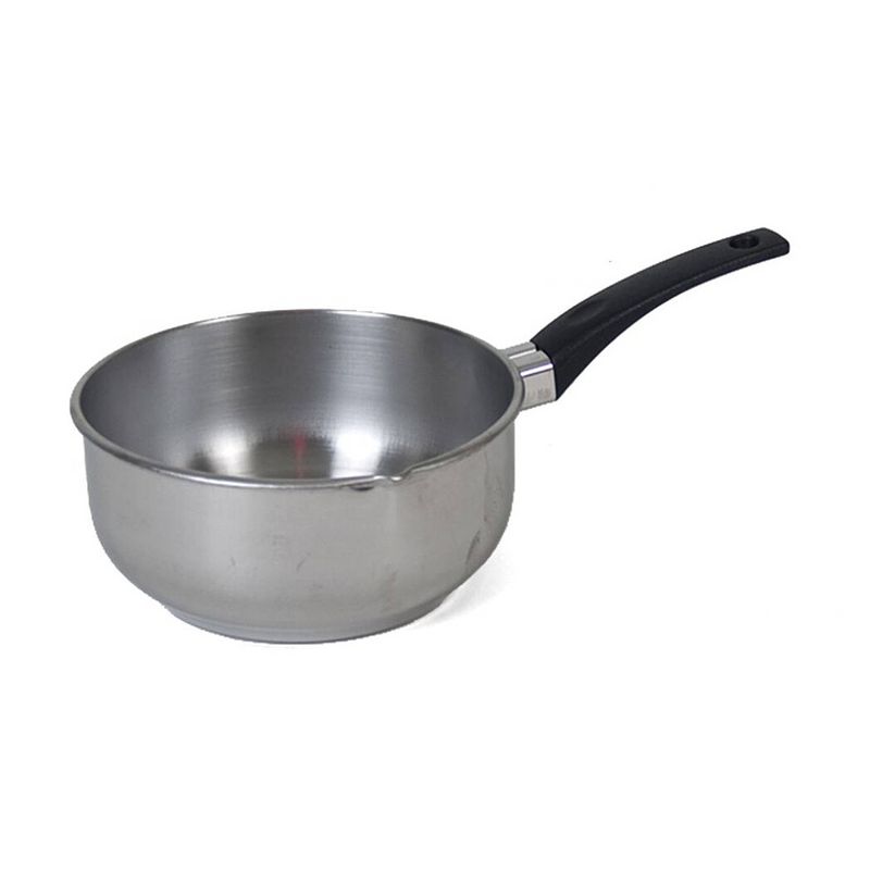 Foto van Rvs steelpan/sauspan van 14 cm - steelpannen