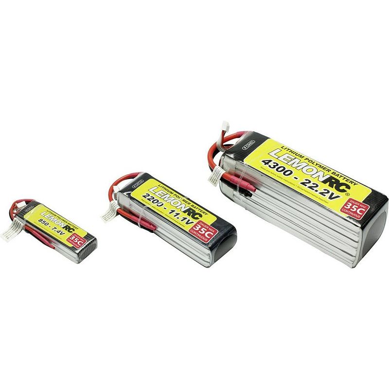 Foto van Lemonrc lipo accupack 14.8 v 3300 mah aantal cellen: 4 35 c softcase open kabeleinden