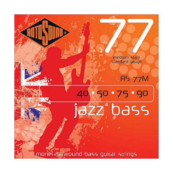 Foto van Rotosound 77m jazz bass 77 set basgitaarsnaren 40 - 90 medium